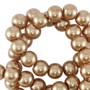 Perlas de cristal 4mm Taupe marrón