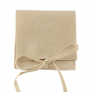 Bolso de joyería "Pretty things inside" Beige latte