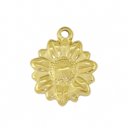 Colgantes Acero Inox girasol Dorado