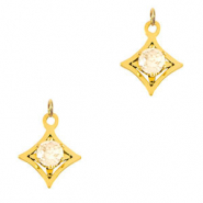 Colgantes Acero Inox estrella Dorado