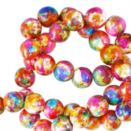 Abalorios de cer&aacute;mica 8mm Multicolor