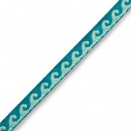 Cinta con texto olas Turquesa-azul
