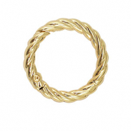 Fornituras anilla de llavero espiral Dorado