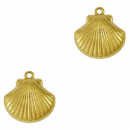 Colgantes Acero Inox concha Dorado