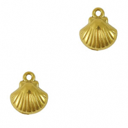 Colgantes Acero Inox concha Dorado