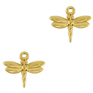 Colgantes Acero Inox libélula Oro
