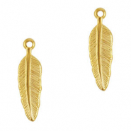 Colgantes Acero Inox pluma Oro
