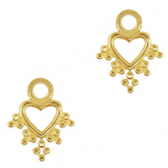 Colgantes Acero Inox corazón Oro
