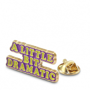 Pins "A little bit dramatic" Púrpura-amarillo-dorado