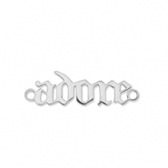 Colgantes Acero Inox entrepieza ''adore'' Plateado