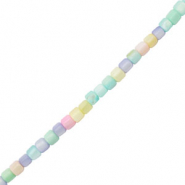 Abalorios conchas tubo Multicolor pastel
