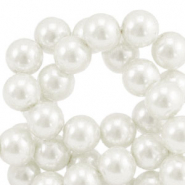 Perlas de cristal 8mm Blanco