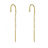 Pendientes Acero Inox con anilla Dorado
