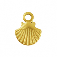 Colgantes Acero Inox concha Dorado