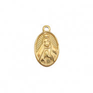 Colgantes Acero Inox mujer orando Dorado