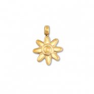 Colgantes Acero Inox flor Dorado