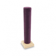 Expositor de joyería para pulseras Natural-morado berenjena