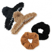 Accesorios para pelo pinzas para pelo /coleteros mix teddy Negro-marrón