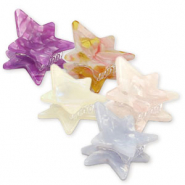 Accesorios para pelo pinzas para pelo estrella mix Color mix púrpura-rosa