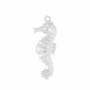 Colgantes Acero Inox caballo de mar Plateado