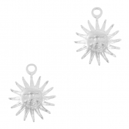 Colgantes Acero Inox sol Plata