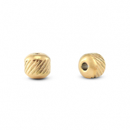 Abalorios de acero inox 6mm Dorado