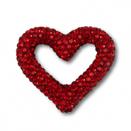 Abalorios bohemios corazón Rojo