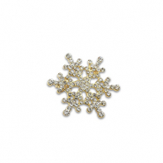 Broches copo de nieve Dorado