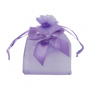 Bolso de organza con lazo Púrpura