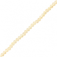 Abalorios faceteados disco 8x6mm Champagne claro