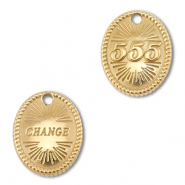 BY31® Colgante Acero inox números angelicales 555 / change Dorado