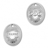 BY31® Colgante Acero inox números angelicales 555 / change Plateado