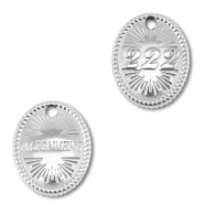 BY31® Colgante Acero inox números angelicales 222 / alignment Plateado