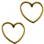 Colgante met&aacute;lico DQ corazoncito Dorado (sin n&iacute;quel)