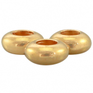 Abalorio met&aacute;lico DQ 7x3mm Dorado (sin n&iacute;quel)