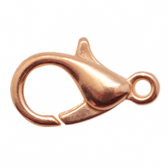 Fornituras met&aacute;licas DQ mosquet&oacute;n 15mm&nbsp; Oro rosado (sin n&iacute;quel)