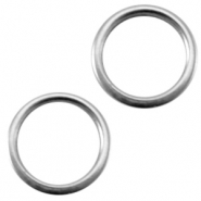 Anillo cerrado metálico DQ 8x1.5mm Plata vieja (sin níquel)