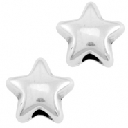 Abalorios met&aacute;licos DQ estrella Plata vieja (sin n&iacute;quel)