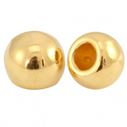 Terminal met&aacute;lica DQ bola &Oslash;2.0mm Dorado (sin n&iacute;quel)