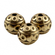 Abalorios met&aacute;licos DQ 8mm deco Bronce viejo (sin n&iacute;quel)