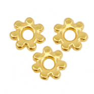 Abalorios metálicos DQ anillo separador Bali 4.8mm Dorado (sin níquel)
