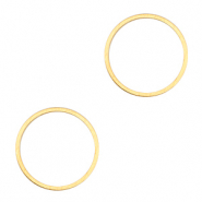 Fornituras metálicas DQ anillo cerrado 15mm Dorado (sin níquel)