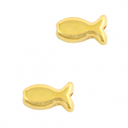 Abalorios metálicos DQ pez Dorado (sin níquel)