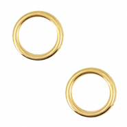 Colgantes metálicos DQ círculo 12mm Dorado (sin níquel)