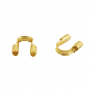 Fornituras met&aacute;licas DQ Protector de alambre/ protector de hilo 5mm (&Oslash;0.69mm) oro (sin n&iacute;quel)