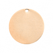 Colgante met&aacute;lico Designer Quality para ImpressArt redondo 20mm oro rosado (sin n&iacute;quel)