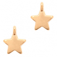 Colgantes metálicos DQ estrella Oro rosado (sin níquel)