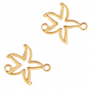 Colgantes met&aacute;licos DQ entrepieza estrella de mar Oro (sin n&iacute;quel)