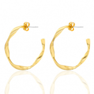 Fornituras metálicas DQ criollas 32mm rizo Oro (sin níquel)