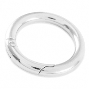 Fornituras met&aacute;licas DQ anilla de llavero 35mm Plata vieja (sin n&iacute;quel)